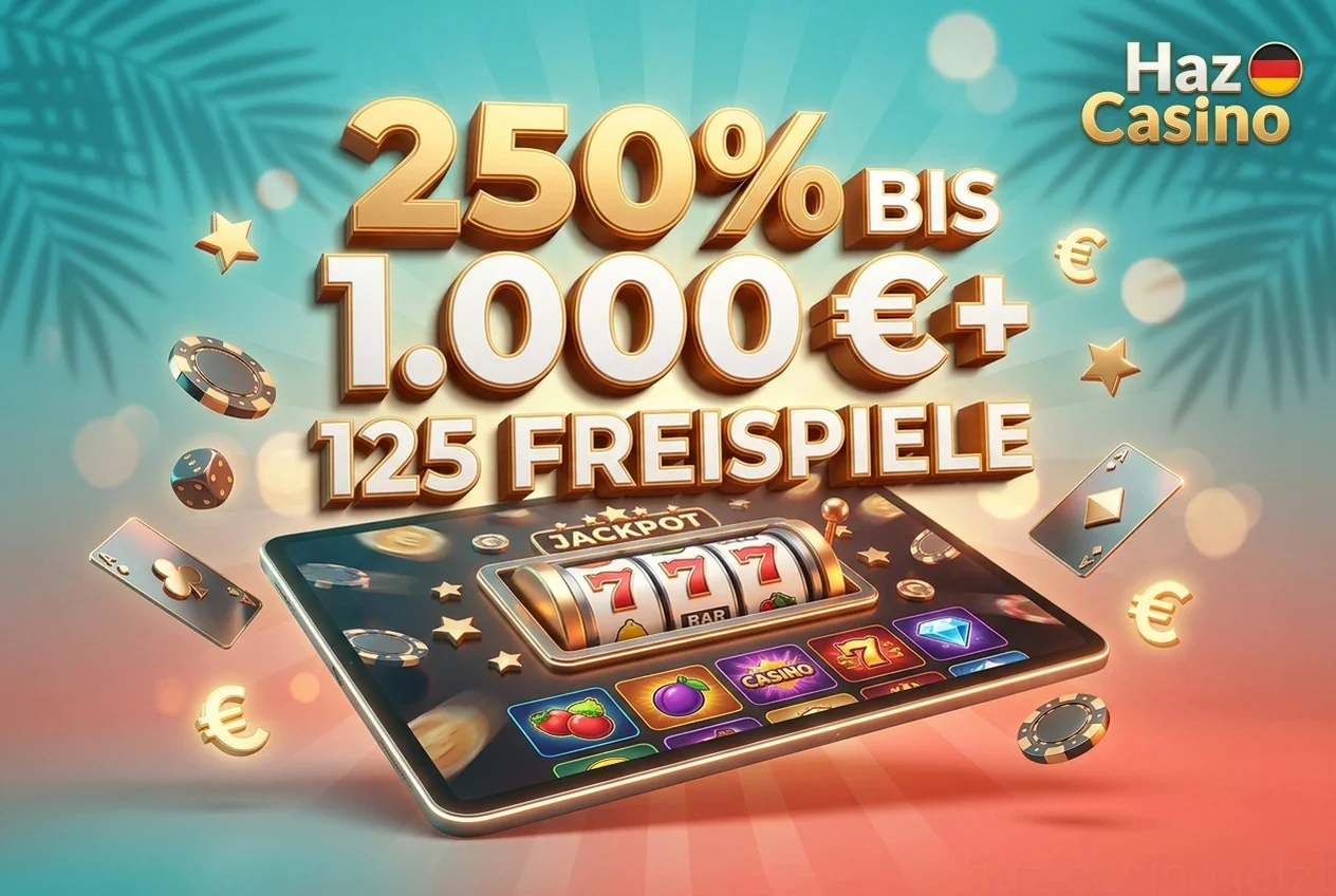 250% BIS 1.000 €+ 125 FREISPIELE